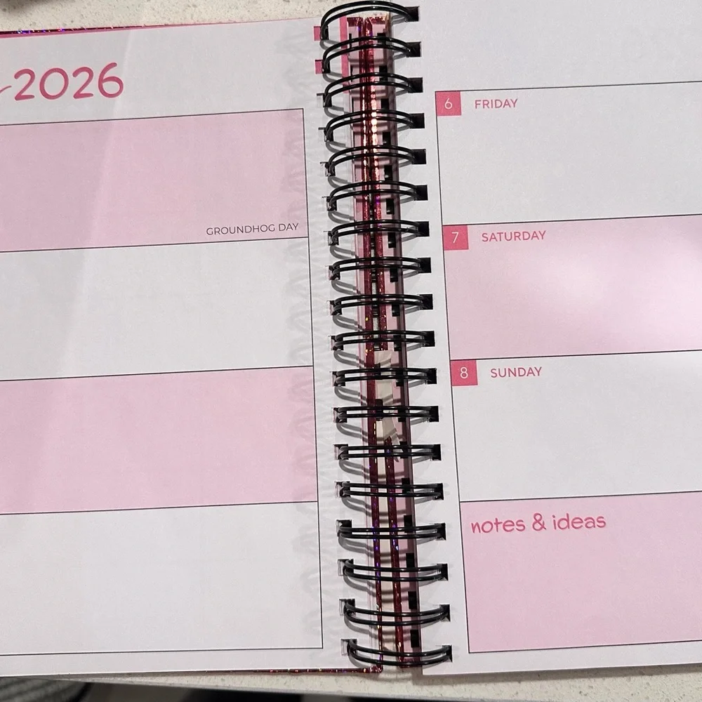 Colorful Glitter 12-Month Planner
